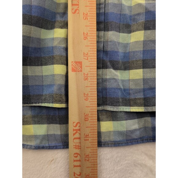 Pendleton Collared Short Sleeve Blue Plaid Button Up Shirt Mens XL - Picture 3 of 9